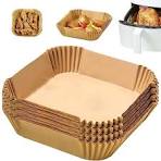 کاغذ نسوز سرخ کن مدل مربع Air Fryer Liners بسته 50 عددی